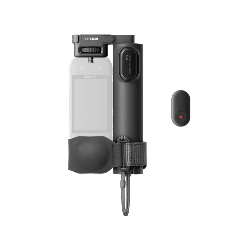 Insta360 X4/X5 Foldable 2-in-1 Selfie Stick Remote Kit 折疊式三腳架自拍棒遙控器套餐(1/4 "螺口)