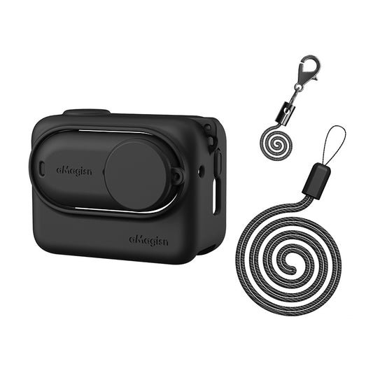 aMagisn Case for Insta360 GO 3 / GO 3S [Black] 矽膠保護套